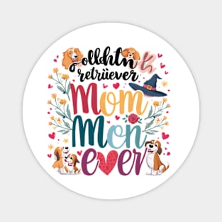 Best Golden Retriever Mom Ever Funny Dog Lover Gifts Women Magnet